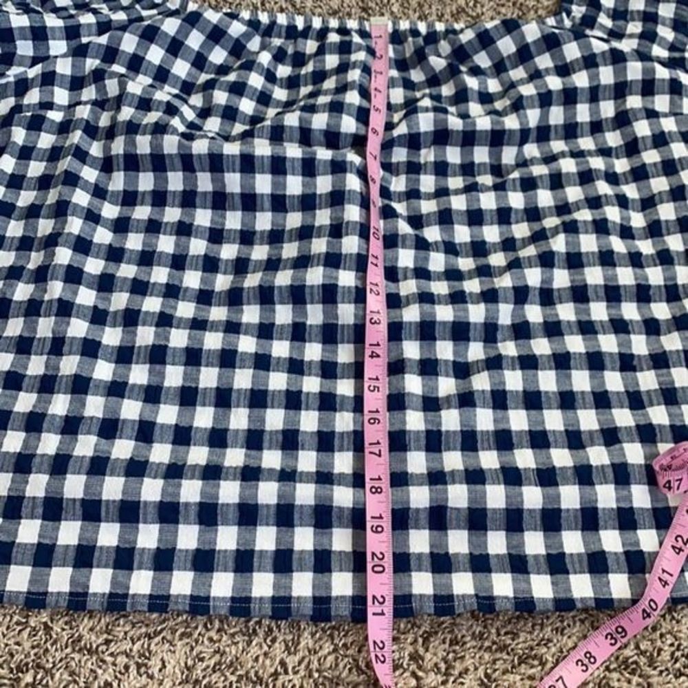 Lane Bryant women’s gingham off the shoulder blouse size 26/28 - Picture 6 of 9